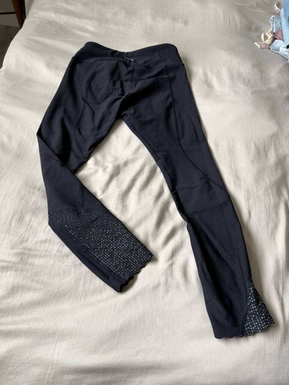 lululemon athletica Black Leggings with Dot Detail